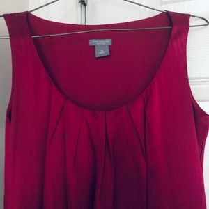 Ann Taylor petites magenta silk dress 2P